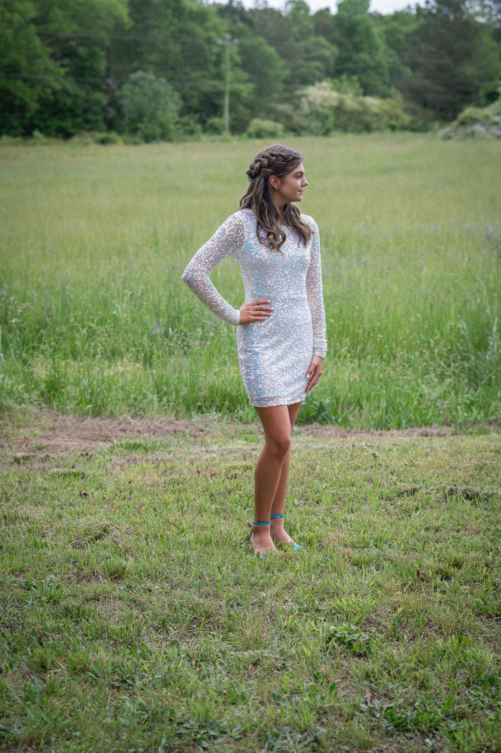 Teen girl in formal dress for dance Belton South Carolina Upstate Anderson