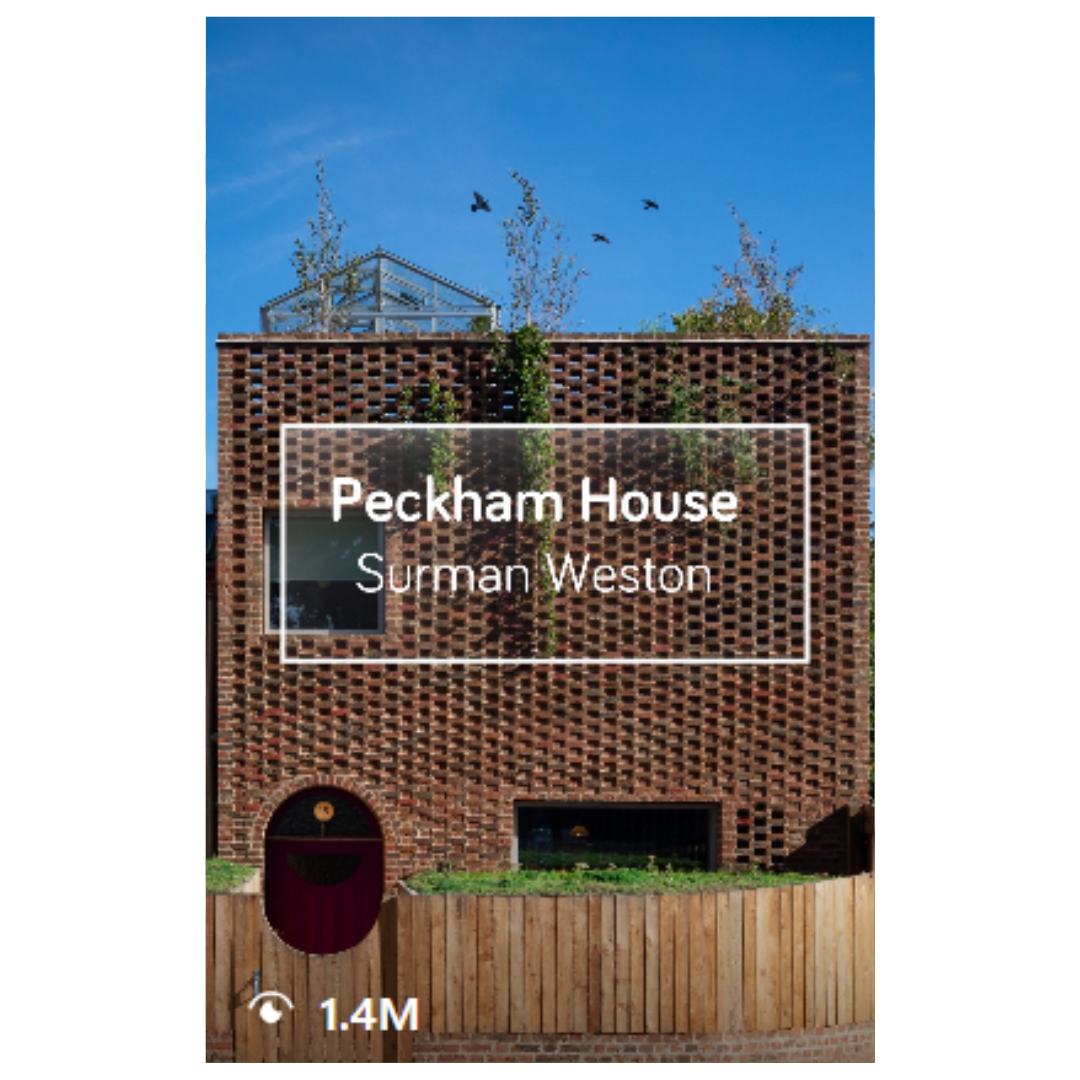 Brick wall with 'Peckham House Surman Weston' sign mounted on wooden fence.
