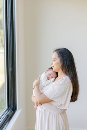 In home newborn photos in Winston-Salem, North Carolina