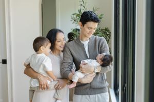 In home newborn photos in Winston-Salem, North Carolina