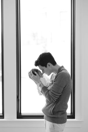 In home newborn photos in Winston-Salem, North Carolina