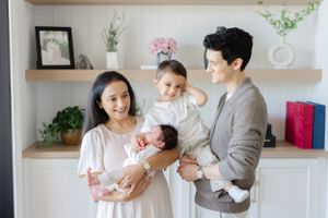 In home newborn photos in Winston-Salem, North Carolina