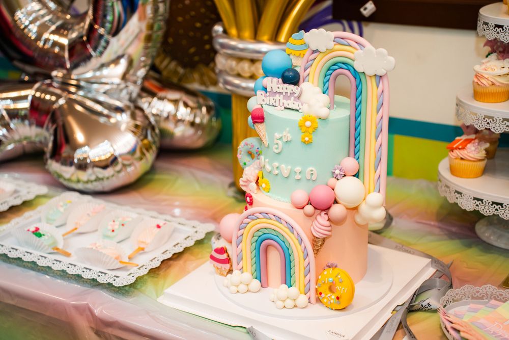 Candid kids event photography of a happy girl celebrating her birthday with friends at Rainbows End theme park in Auckland.