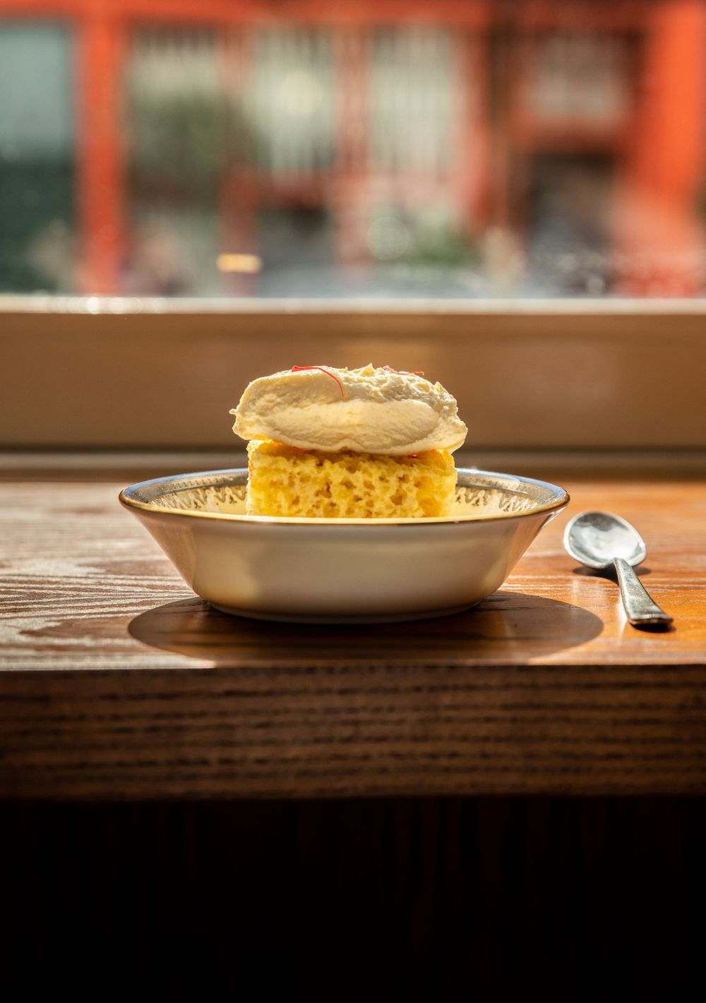 saffron pudding - indian restaurant