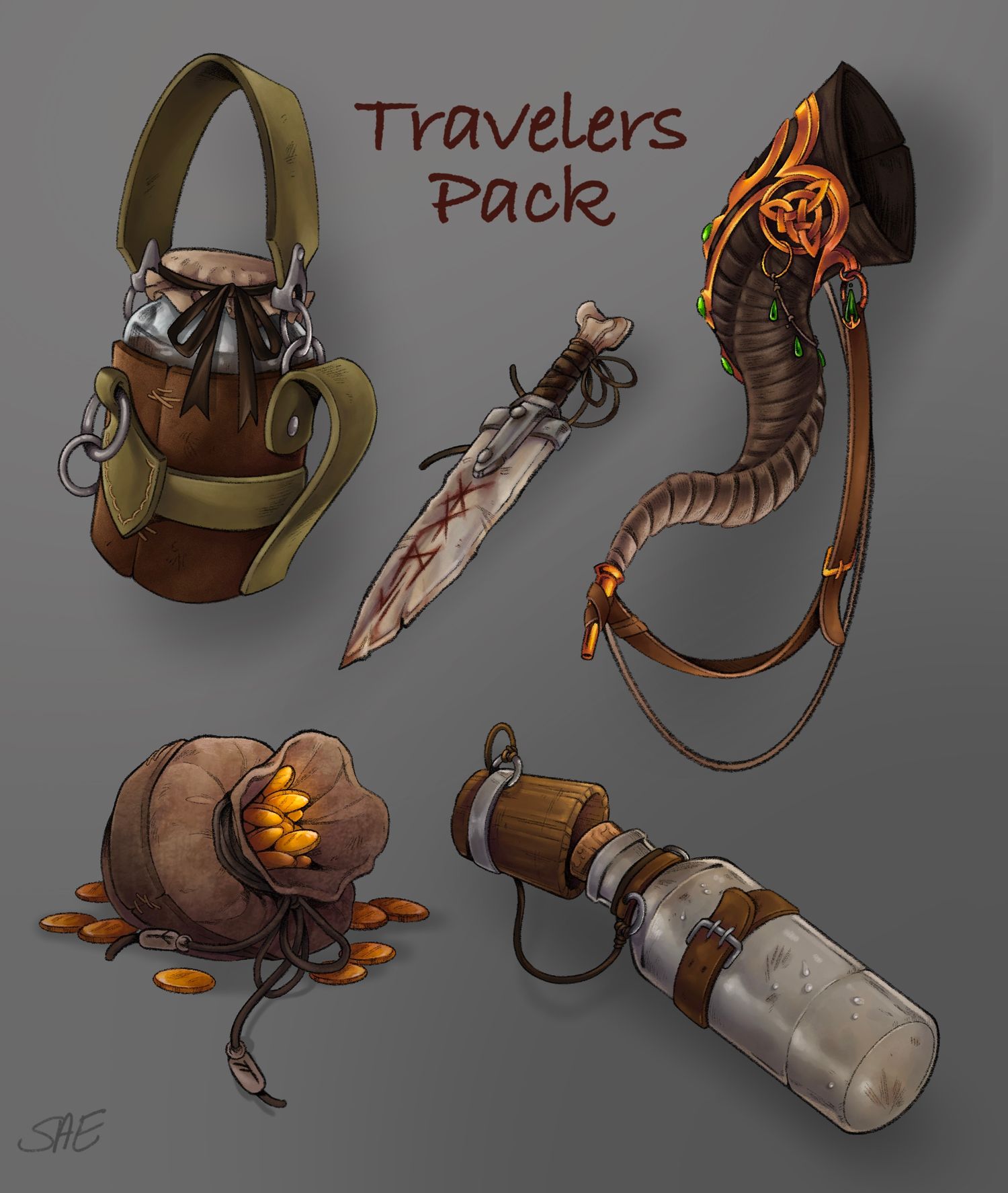 concept art, character design, illustration, original character, game art, animation art, prop design, dnd, items, props, magic, fantasy,