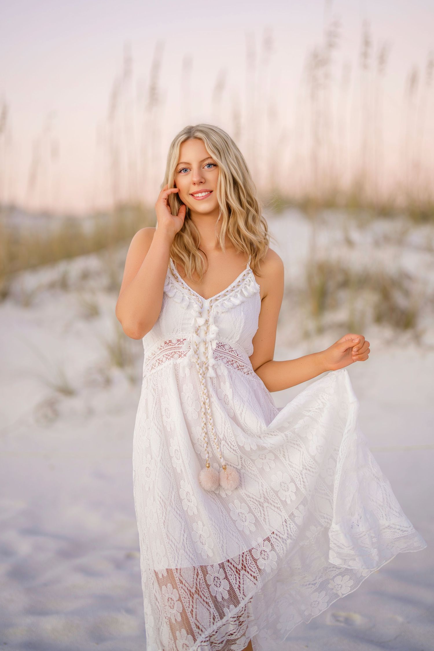 Senior photo girl beach