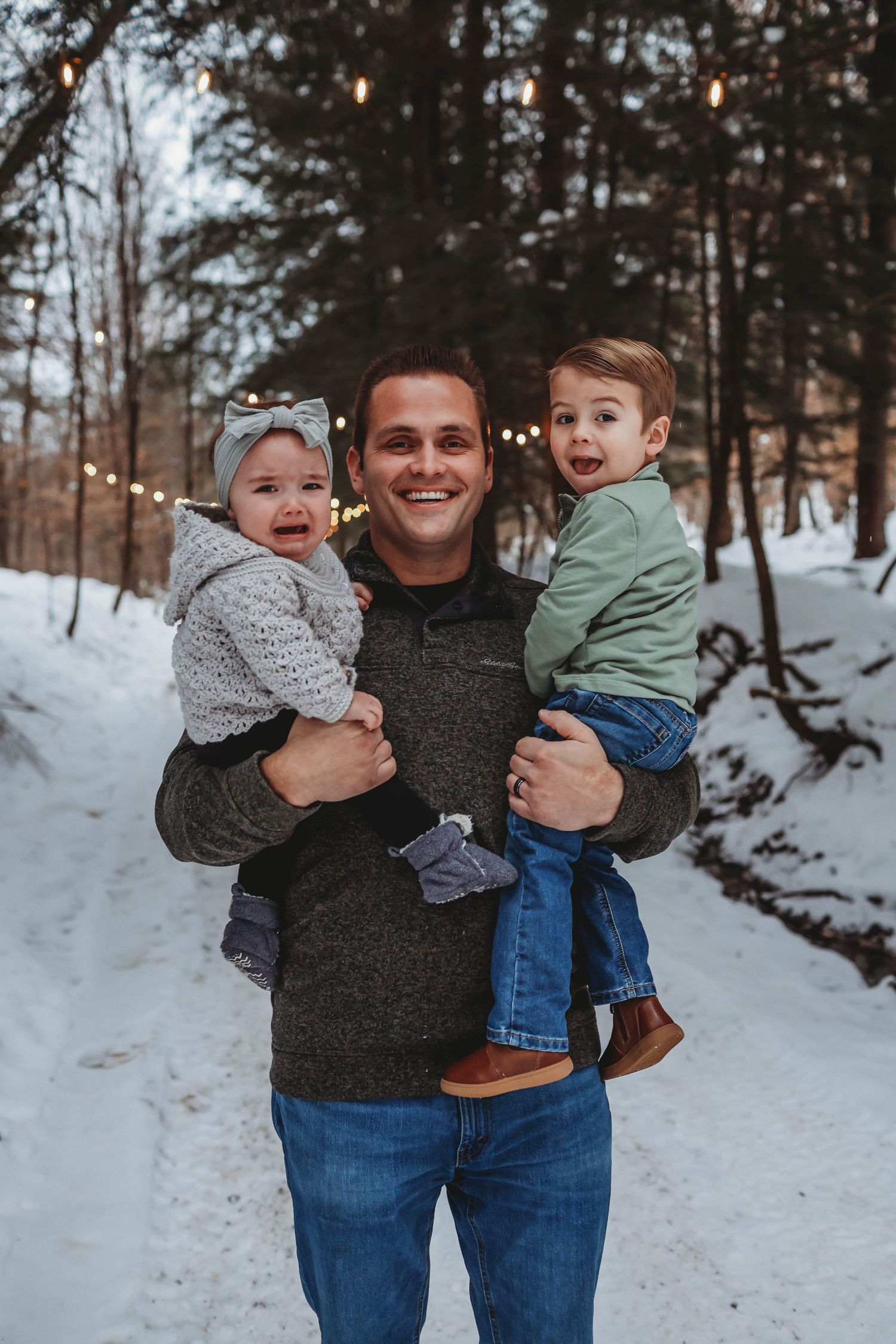 Dad and kids