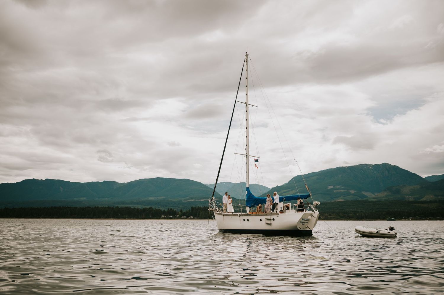 Sailboat Elopement Wedding Photography Comox Valley beside Denman off of Vancouver Island. Photography by Photographer Soulfull Photographs