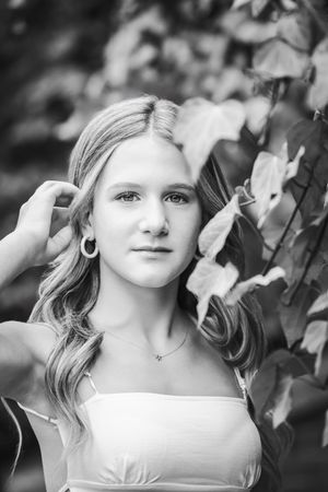 Senior portrait at Longwood
