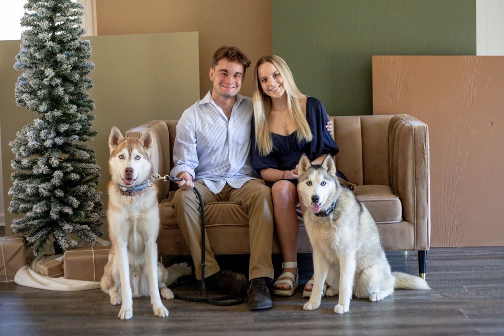 sibling photos with dog by victoria leigh photography