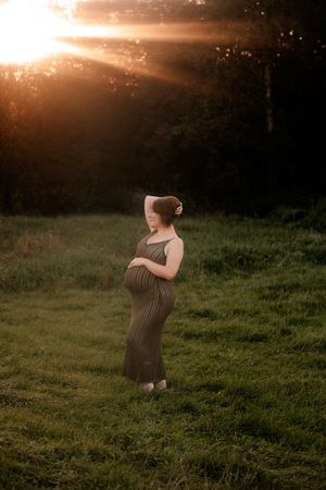 sunset maternity pictures Mullingar photographer