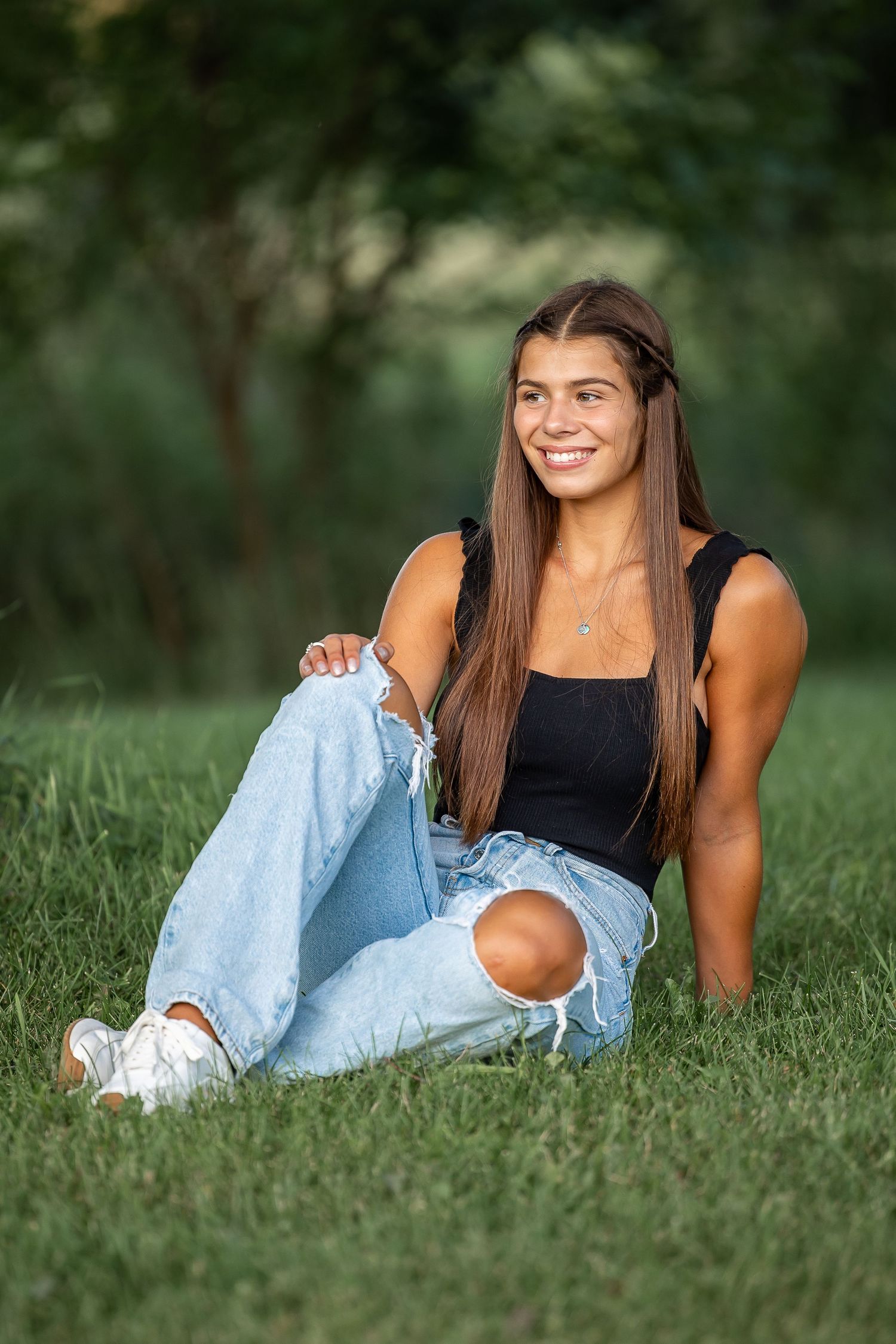 Girl under a tree