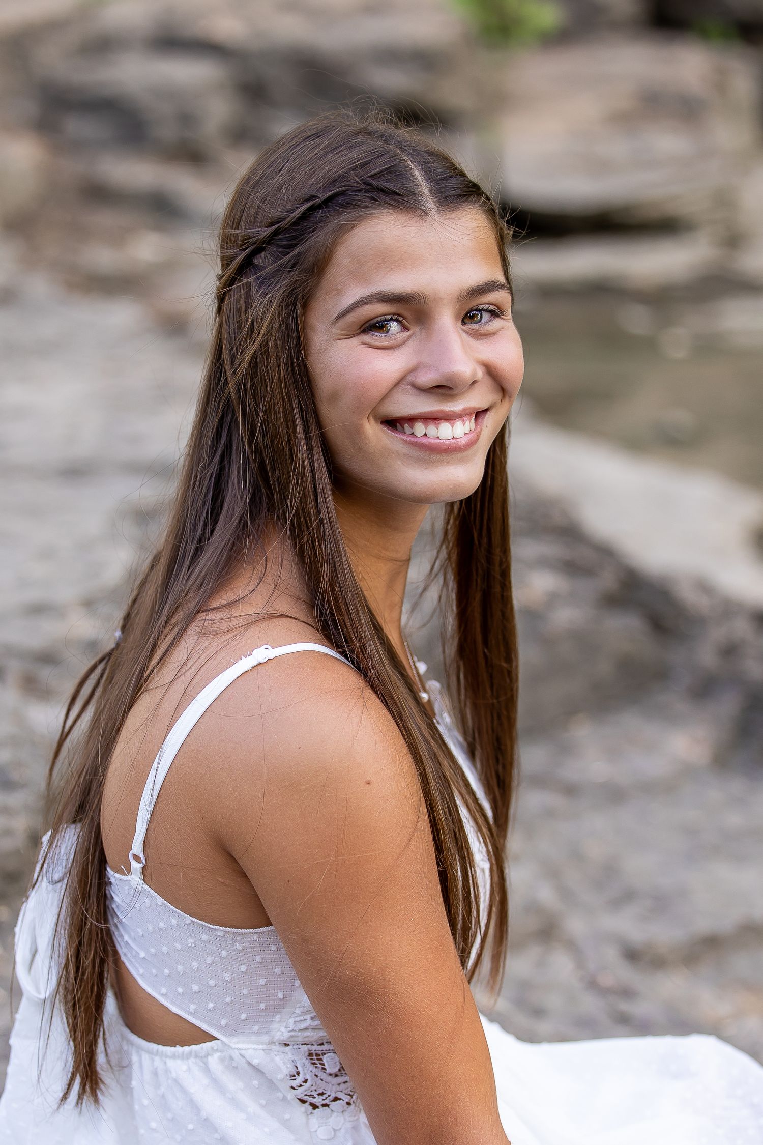 girl smiling