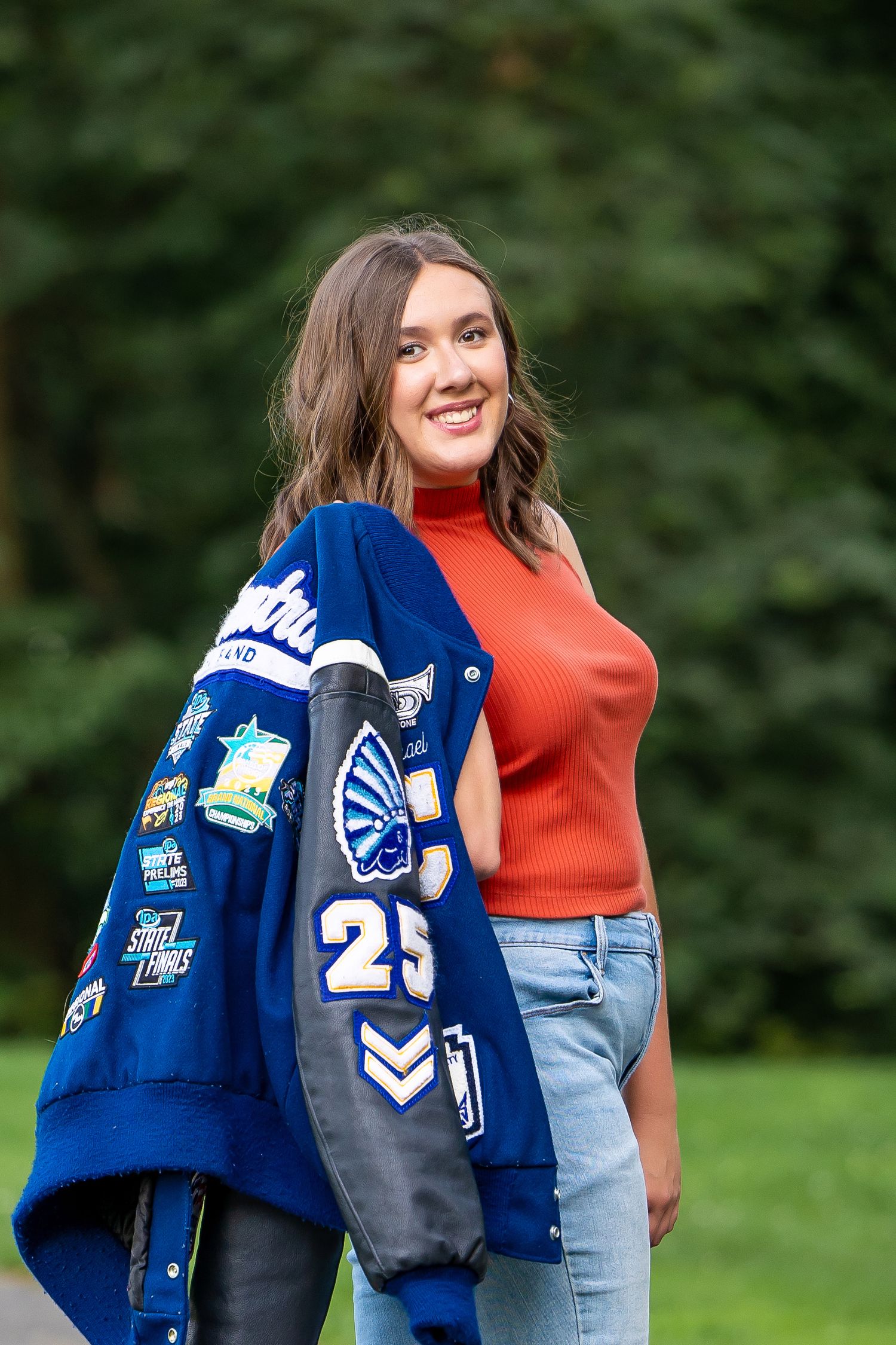 senior with jacket