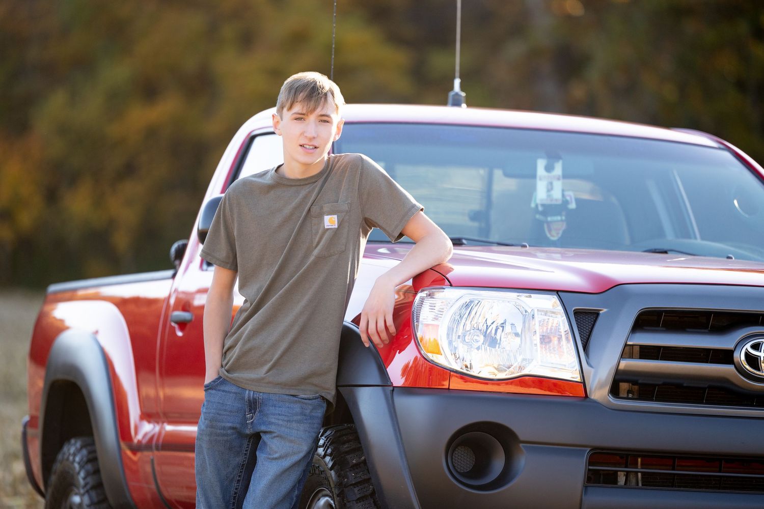 boy with truck