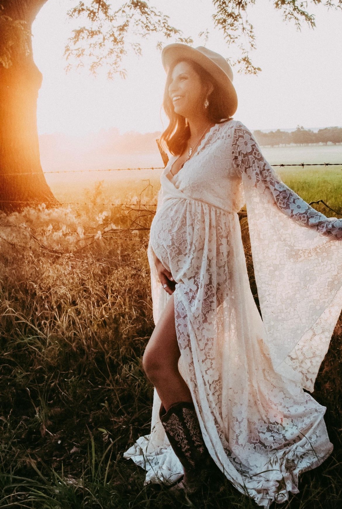 maternity session, golden hour