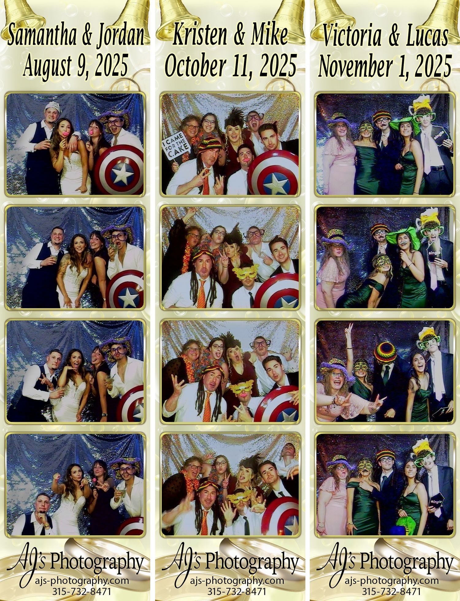 AJ's Photography wedding photo booth pictures