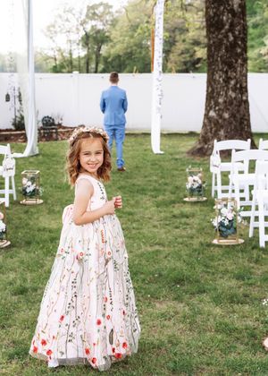 wedding at MylesStone venue, Atwood, Tennessee, intimate wedding ceremony, wedding photographer, first look with step dad.