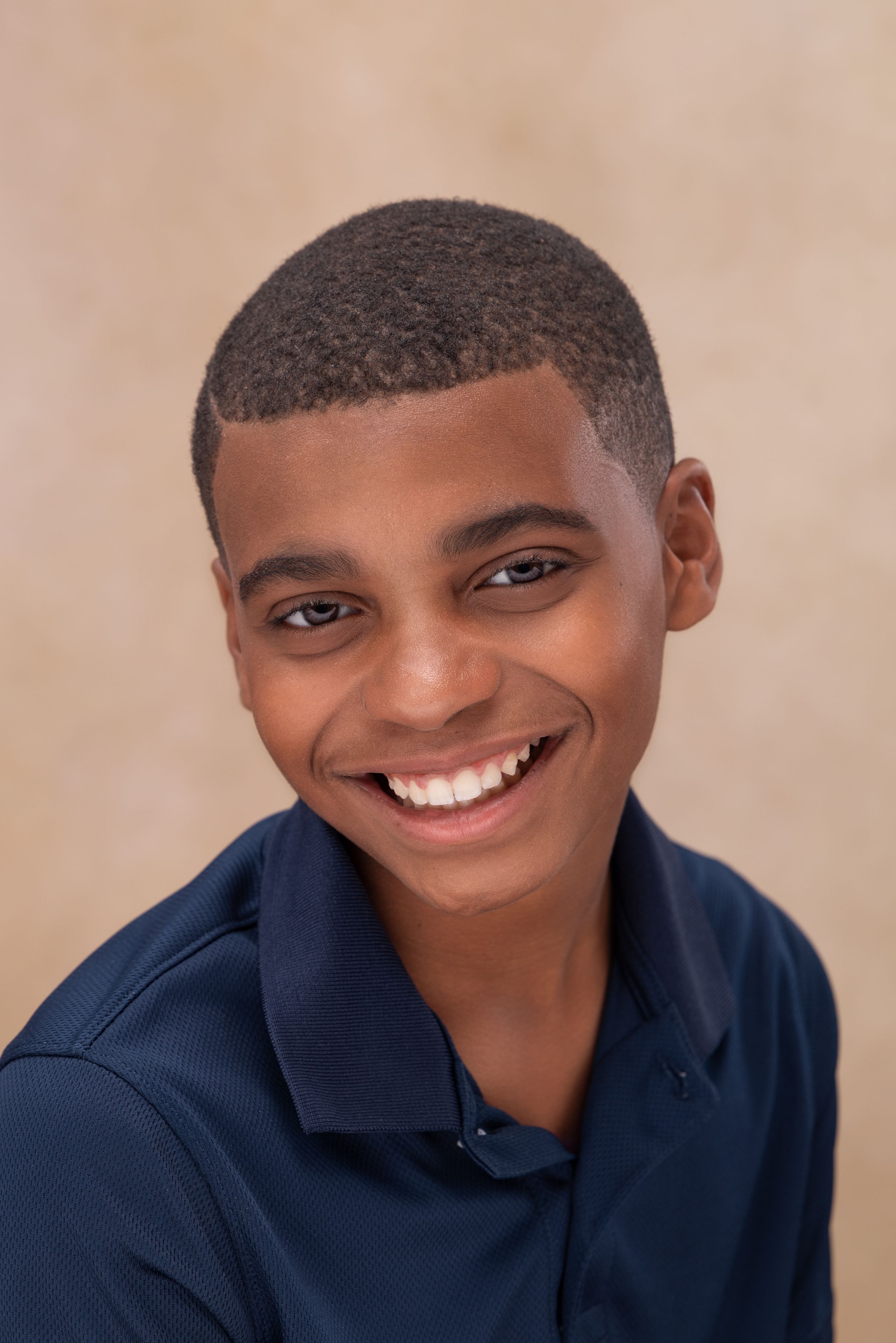 Youth headshot in studio