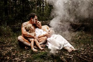 Family Photography- Indigenous smoking ceremony, South Coast, Shoalhaven, Jervis Bay NSW- Shoalhaven Photographer Claire Frances Photography