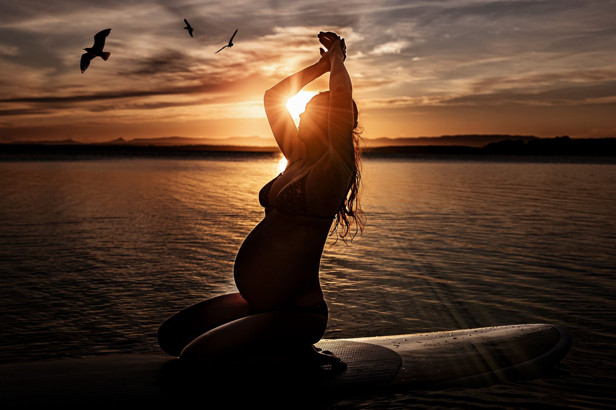 Sunset maternity photography Shoalhaven Jervis Bay NSW- Shoalhaven Maternity Photographer - Claire Frances Photography