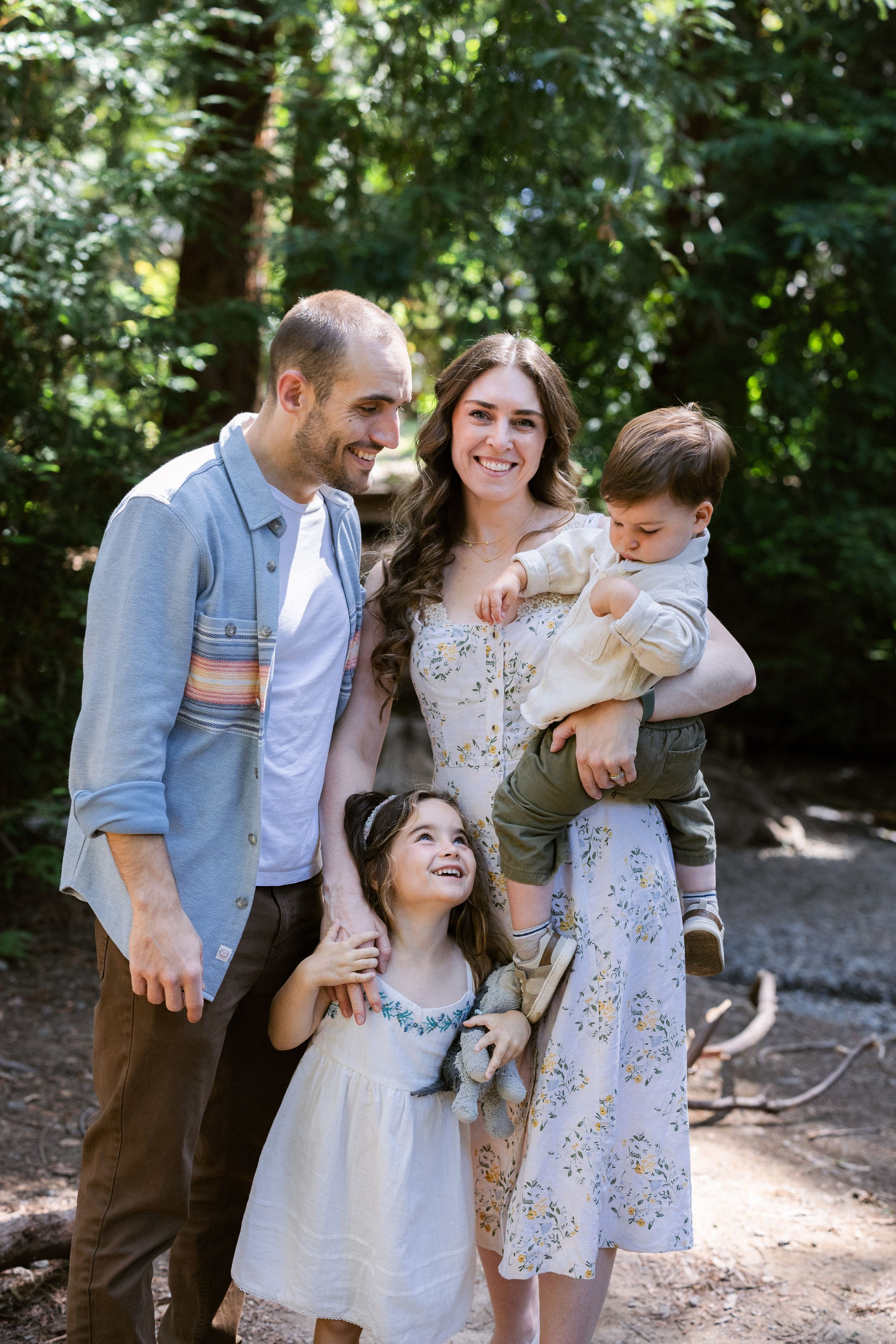 Redwoods family portraits in Bay Area