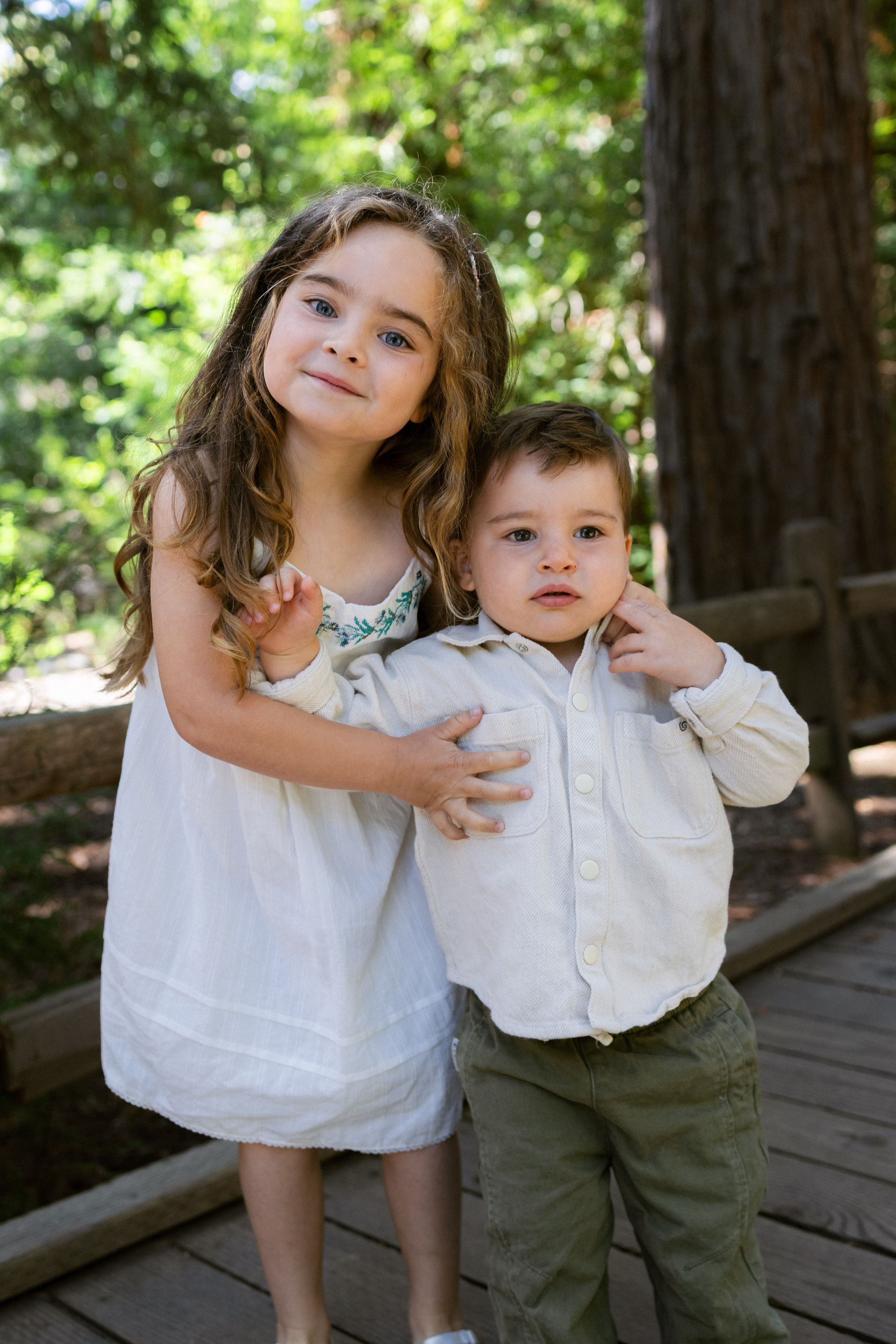 Family portraits with young children in Bay Area