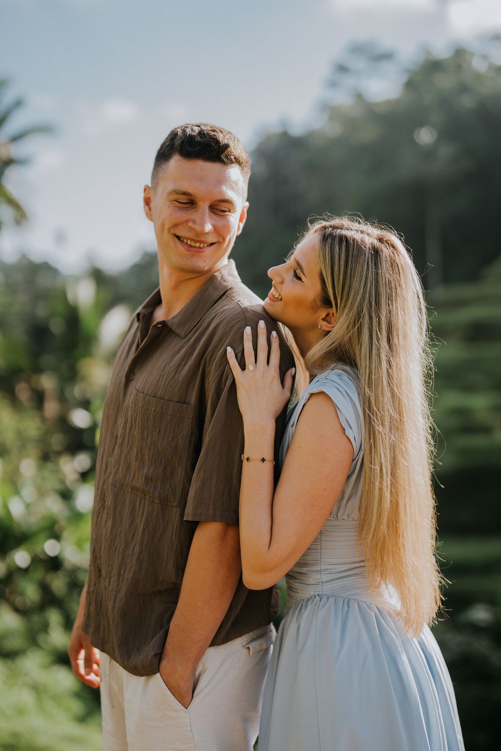 Secret Proposal photography services at Ceking Rice Terrace Bali.