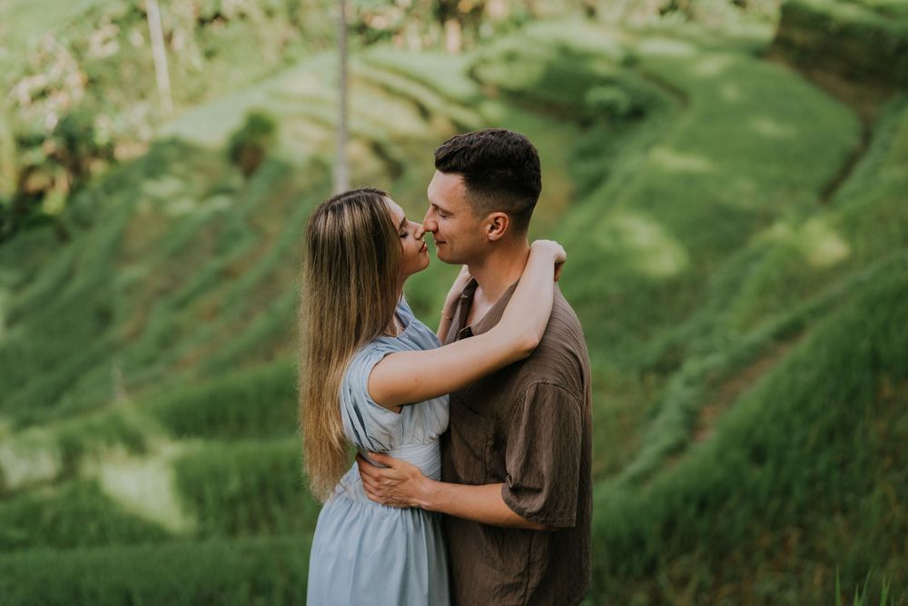 Secret Proposal photography services at Ceking Rice Terrace Bali.