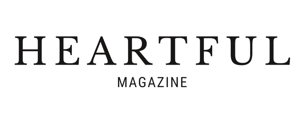 Heartful Magazine logo featuring bold serif typography on a clean white background.