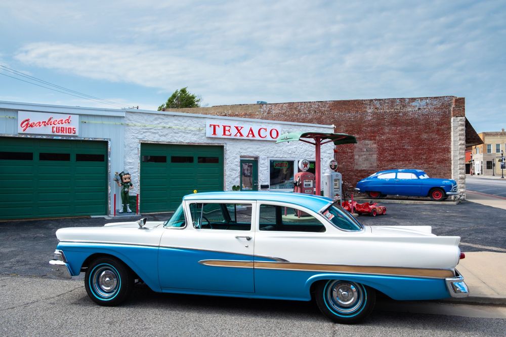 Gearhead Curios. Route 66. Galena, KS. June 11, 2026. David J. Manning.
