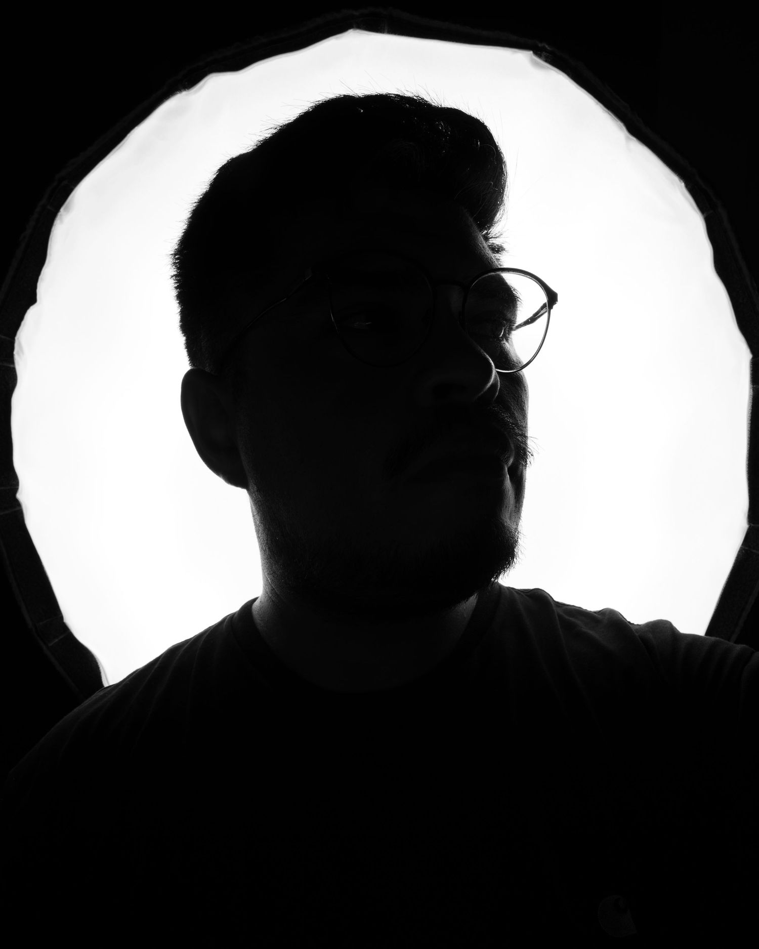 black and white picture of me