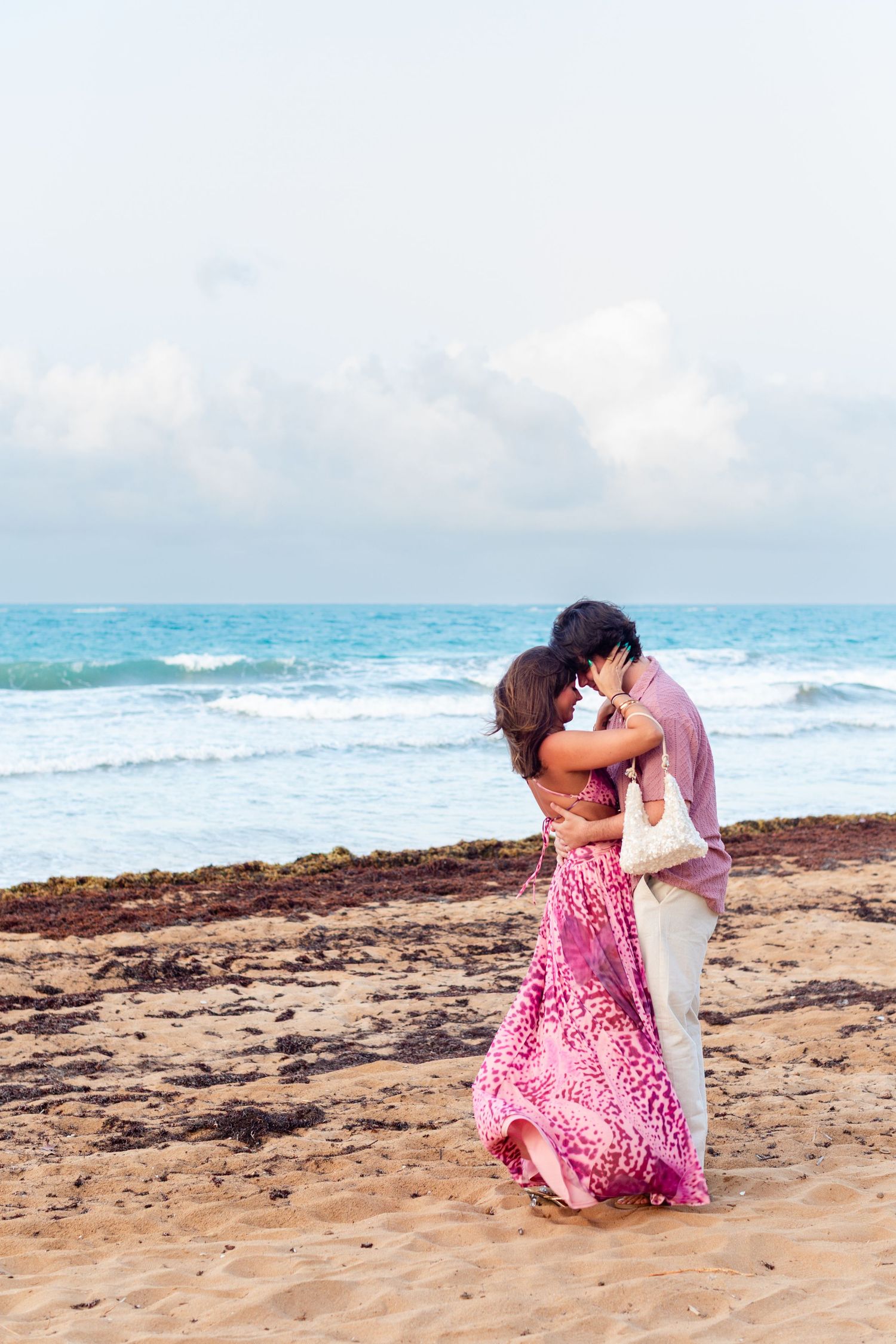 Marriage proposal on the beach. Río Grande, Puerto Rico.