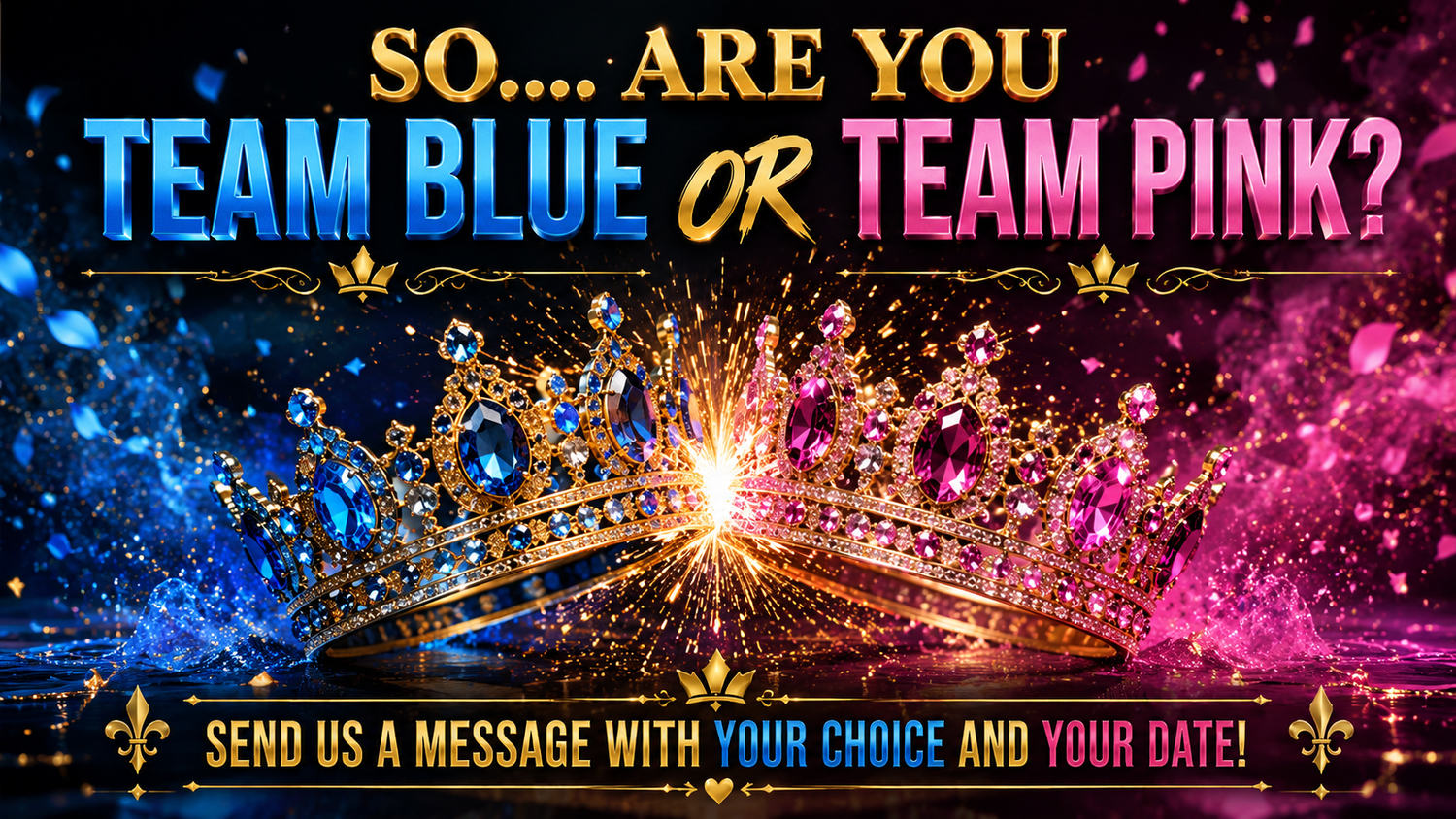 Quinceañero vs Quinceañera Team Blue or Team Pink CTA for Dallas Fort Worth families planning a boy or girl 15th birthday celebration!!