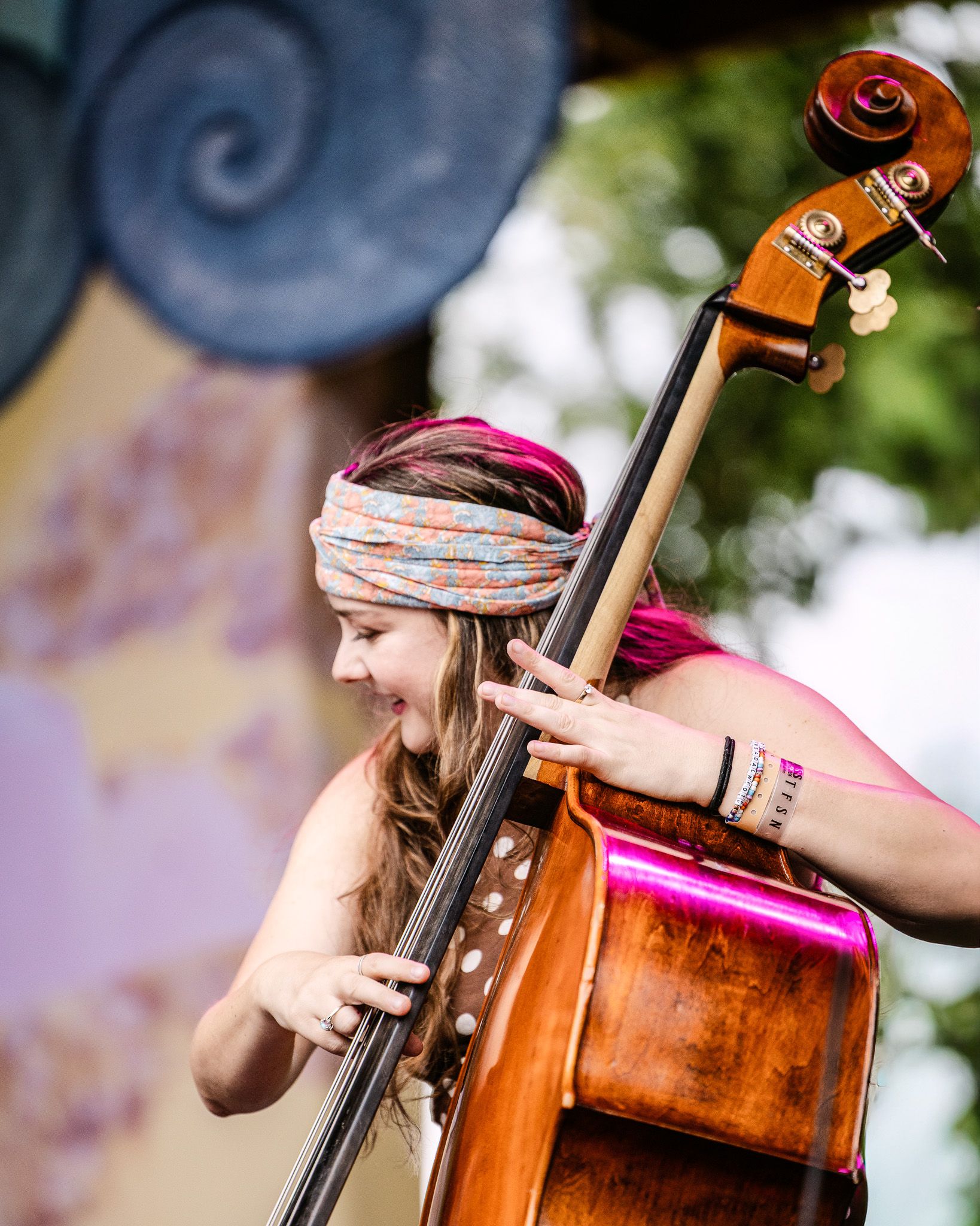Live performance at RockyGrass Festival in Lyons, Colorado.