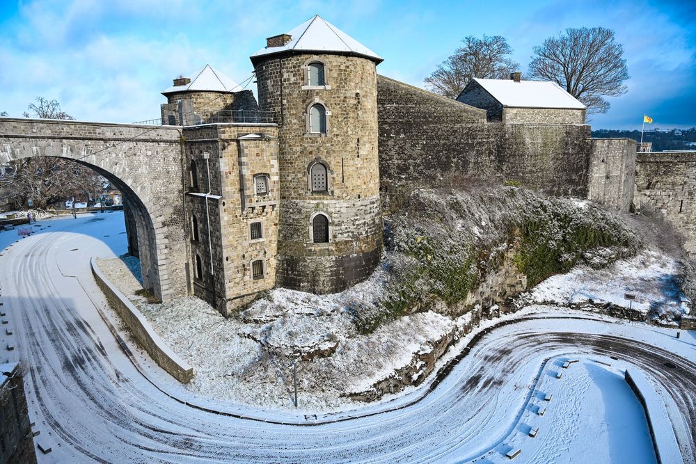 Citadelle de Namur sur la neige