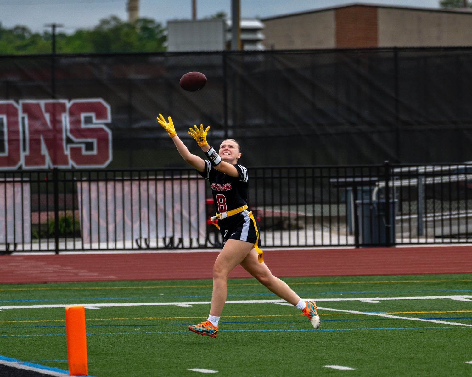 South Jersey Sports Photographer - Action for NJ high school flag football team