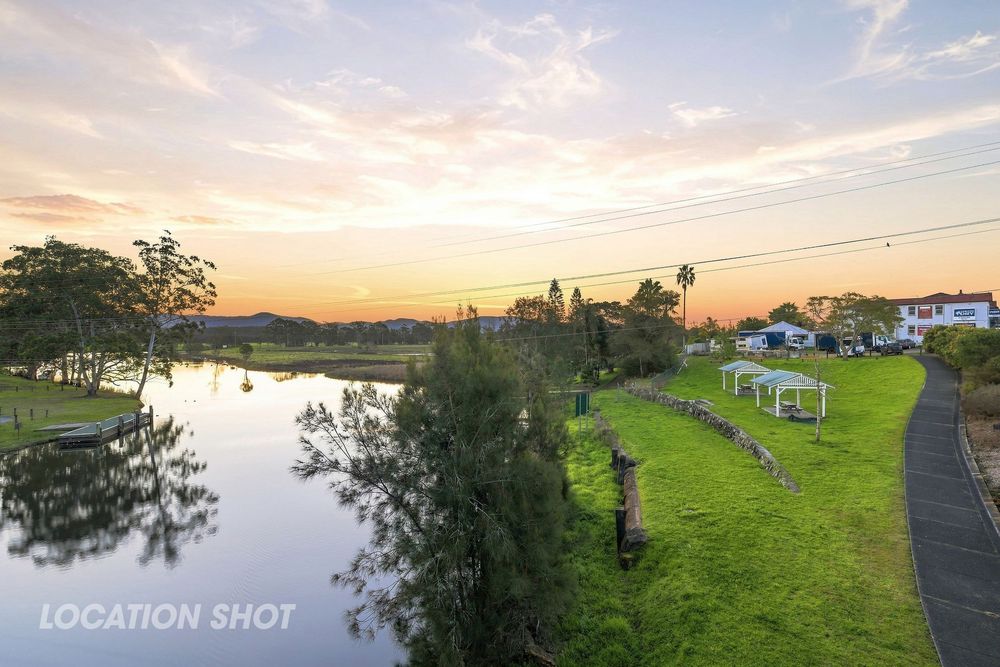 Sunset real estate photo showing location image at Buladelah on the NSW Mid North Coast area of Australia for a real estate shoot
