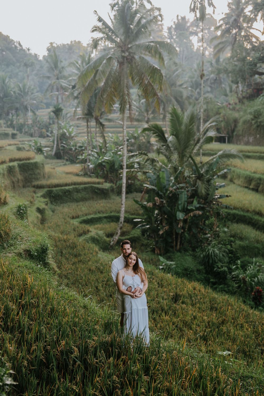 Romantic couple photoshoot at Ceking Rice Terrace