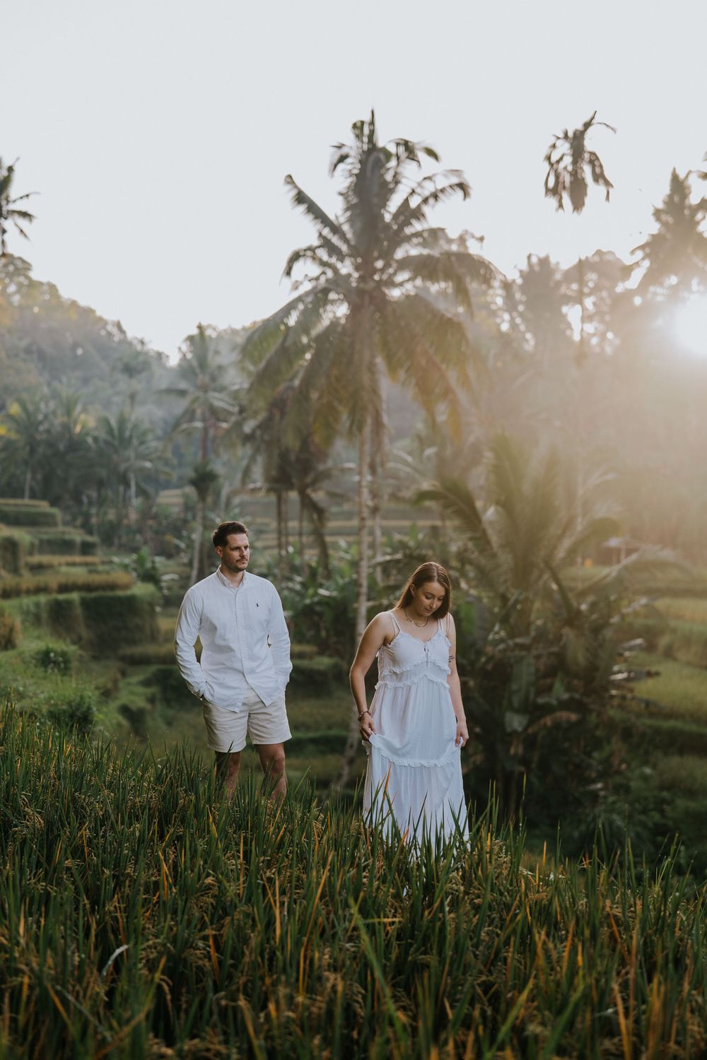 Romantic couple photoshoot at Ceking Rice Terrace