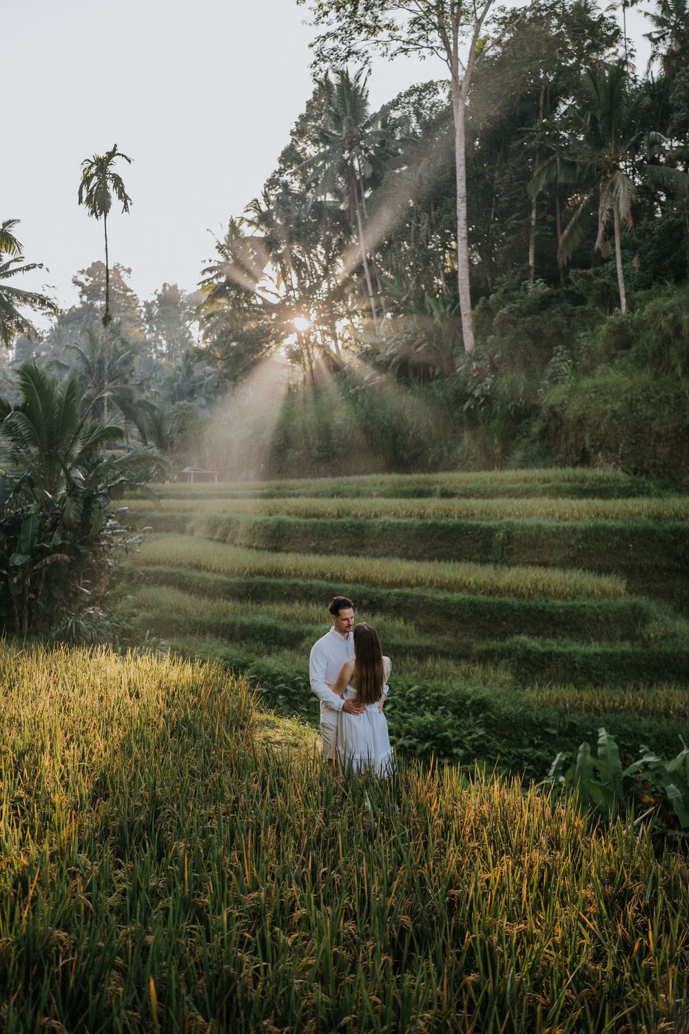 Romantic couple photoshoot at Ceking Rice Terrace