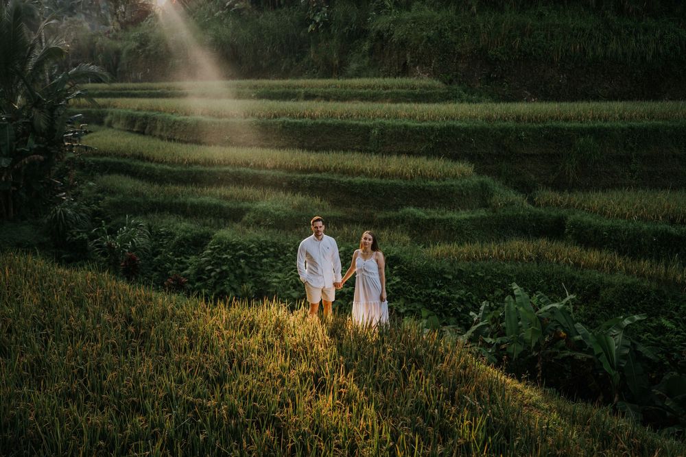 Romantic couple photoshoot at Ceking Rice Terrace