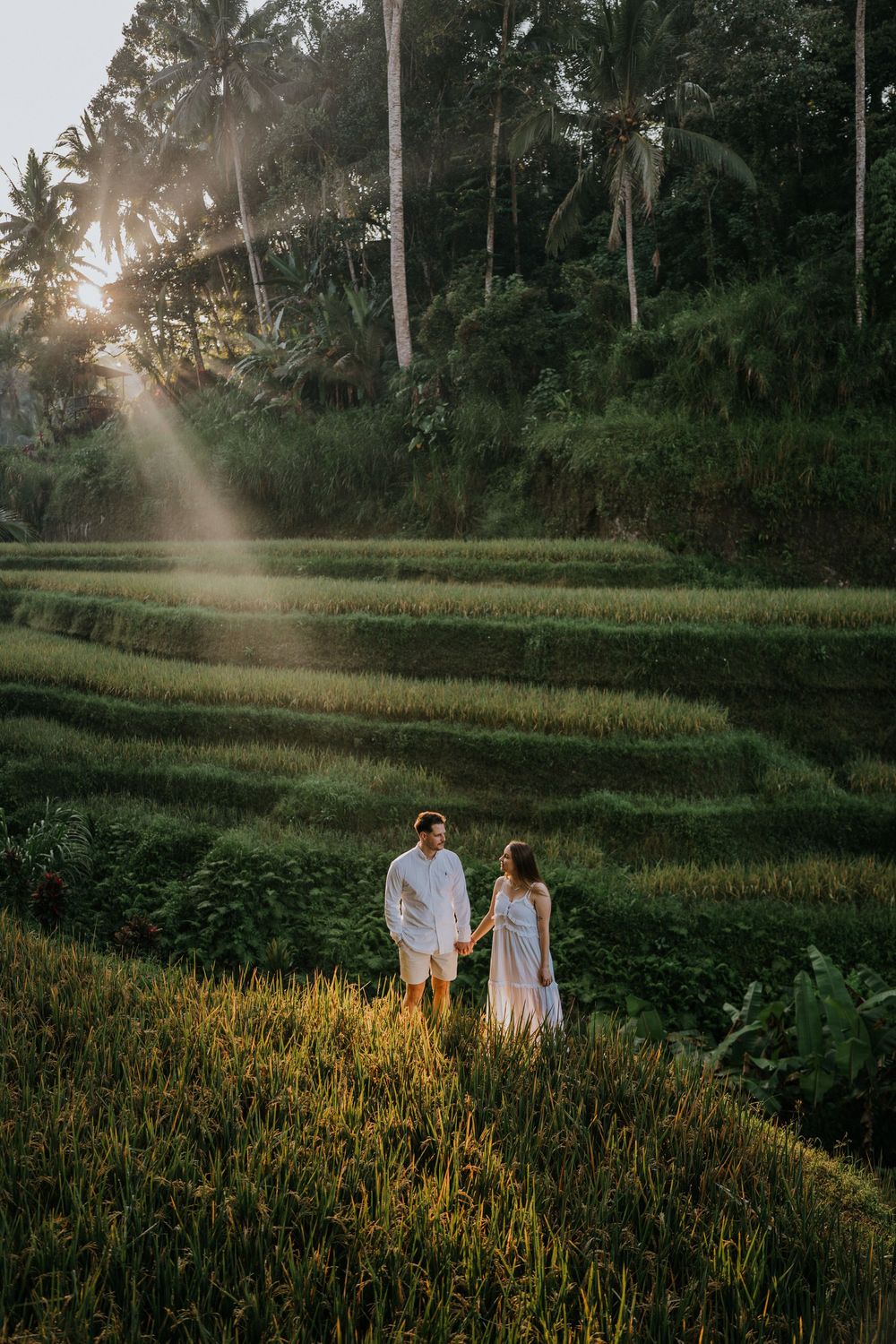 Natural couple photography at Ceking Rice Terrace Bali