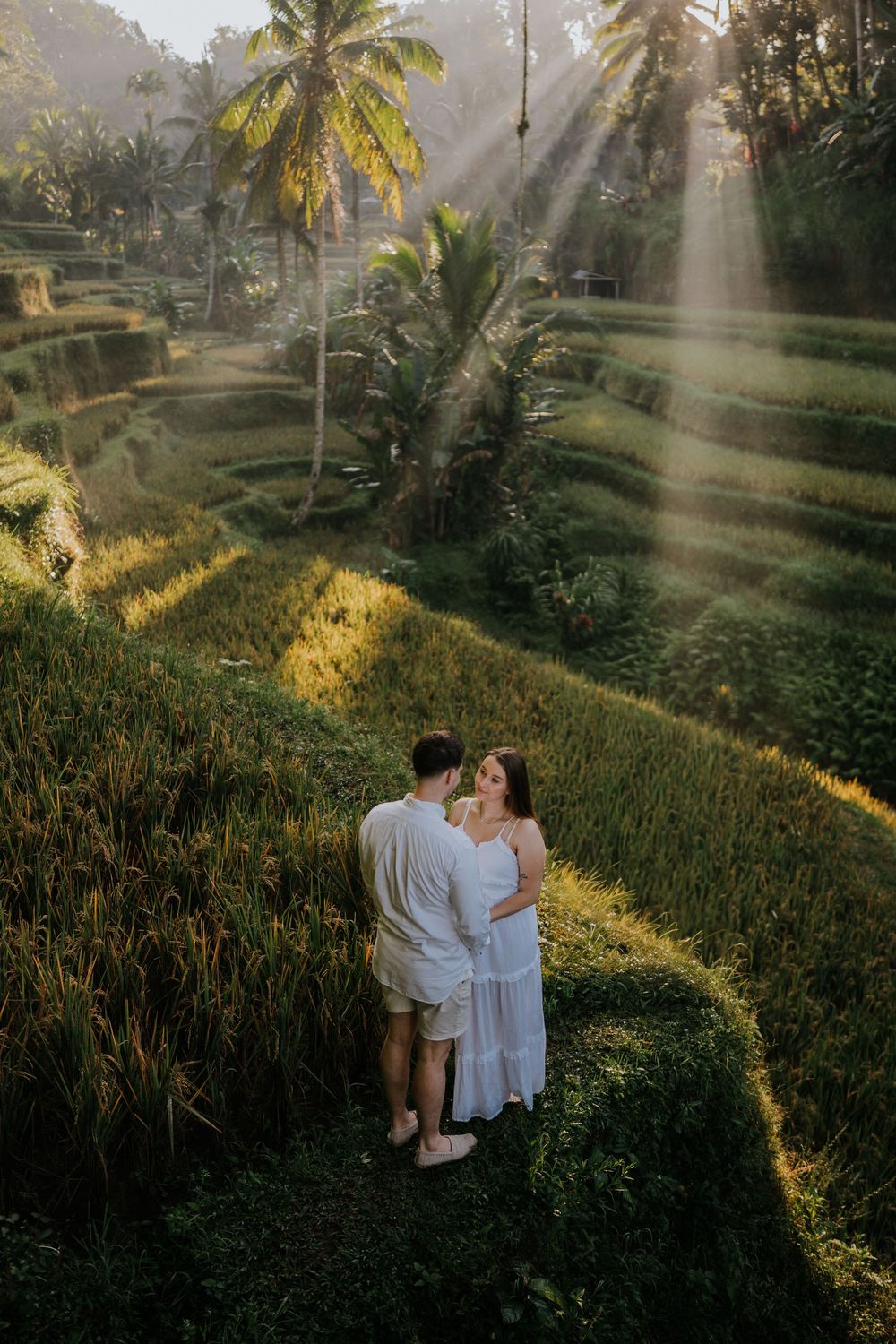 Natural couple photography at Ceking Rice Terrace Bali