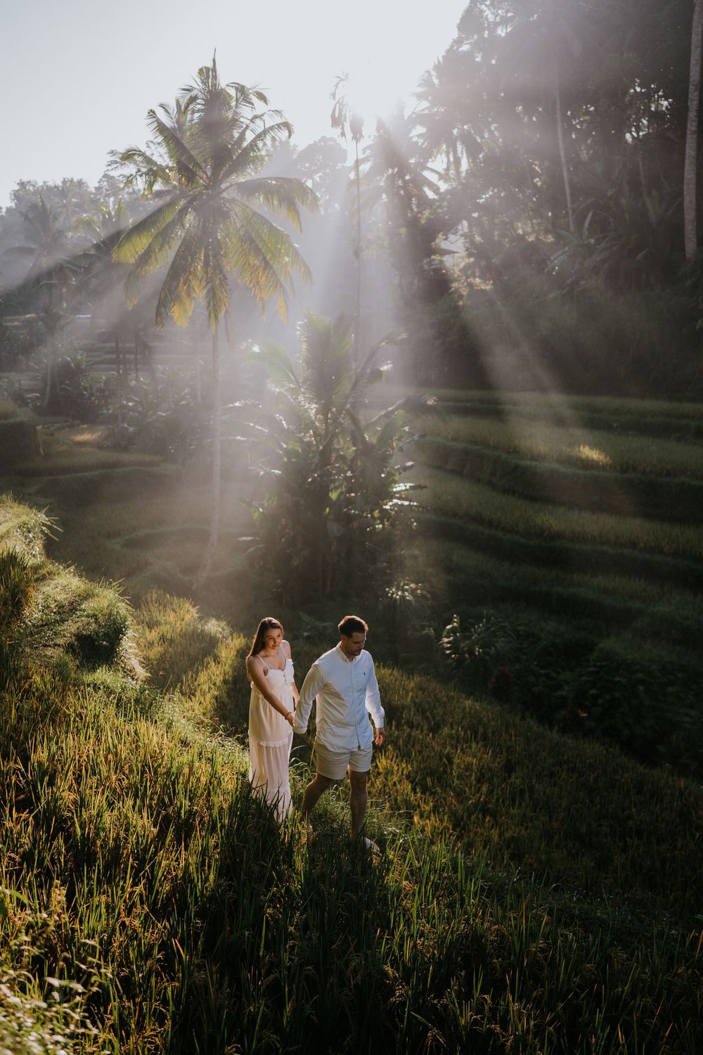 Natural couple photography at Ceking Rice Terrace Bali