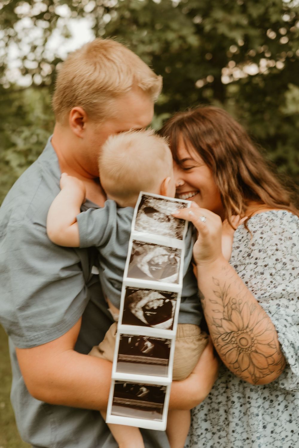 loving family baby announcement