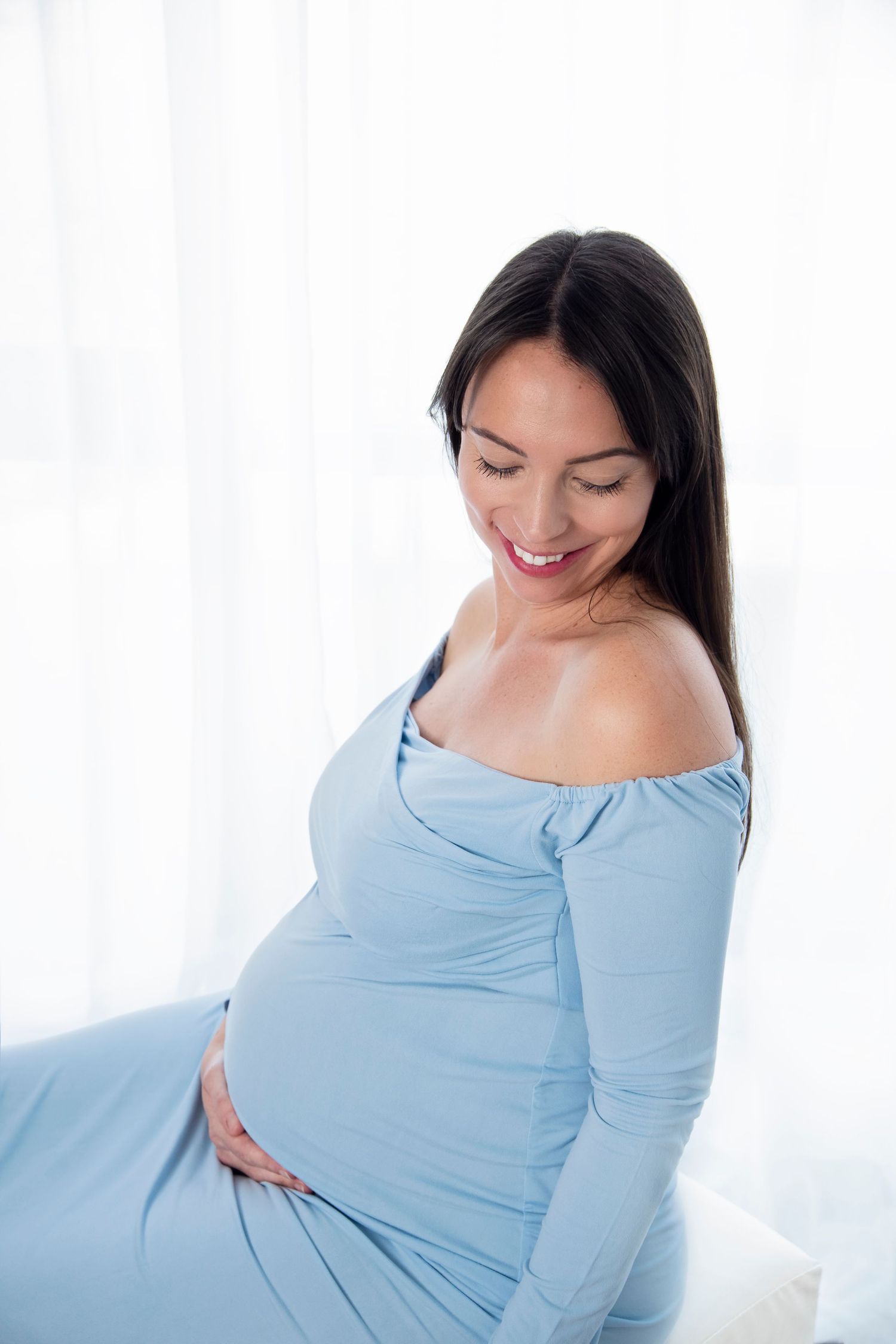 beautiful pregnant mum in Pacific pines studio on the Gold Coast