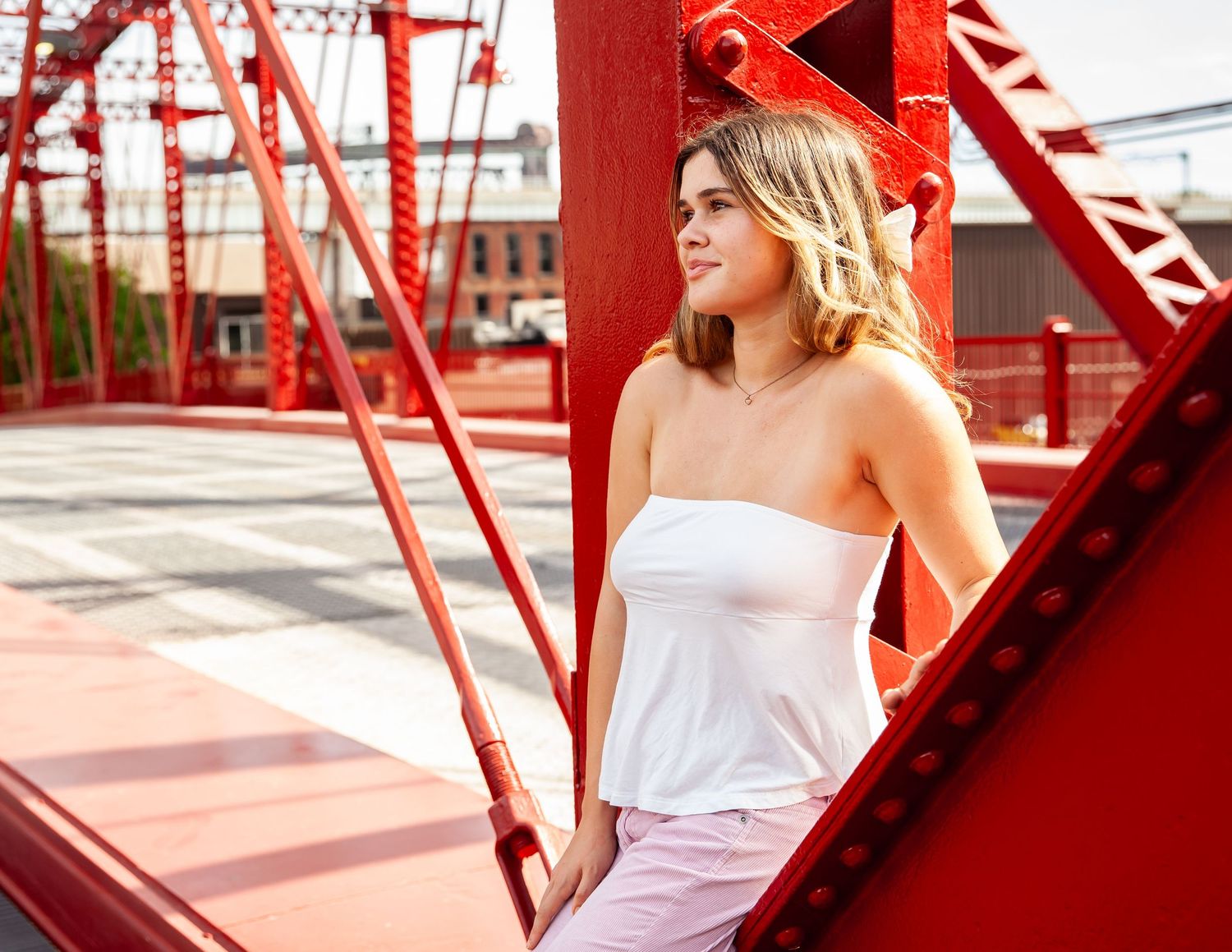 Best senior photographer in cleveland area, red bridge in flats for high school senior, top photographer in cleveland ohio, most awesome