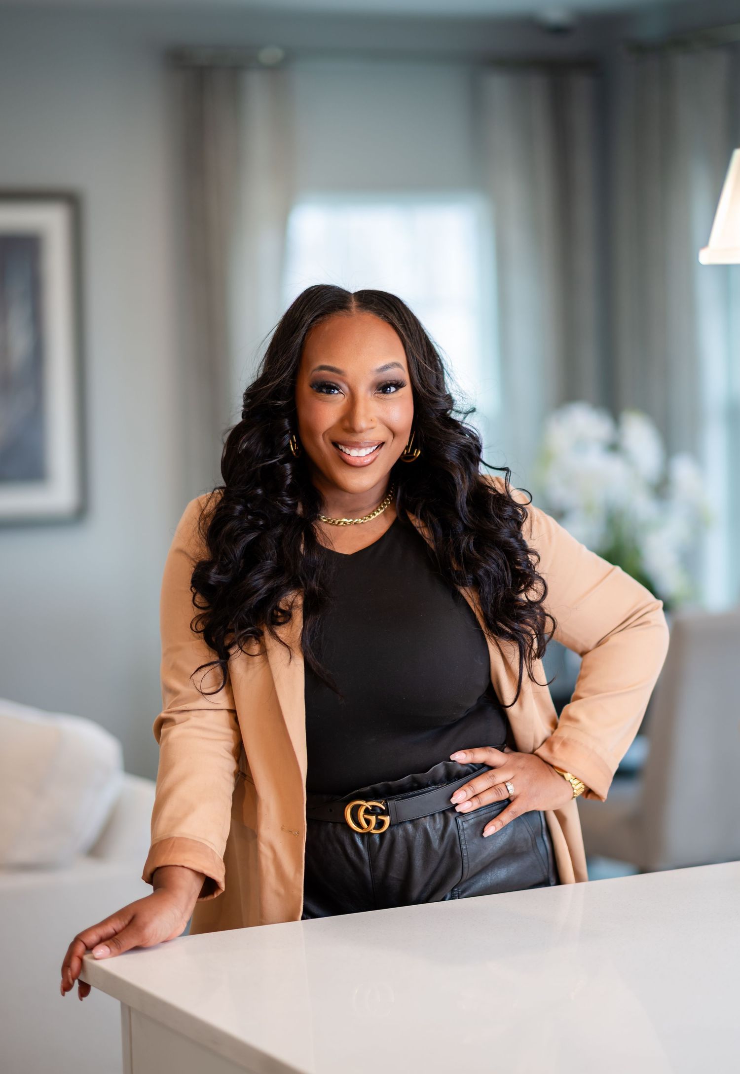 Branding image for a Black Clothing designer by a DMV Black Female Photographer in Prince George's County, MD