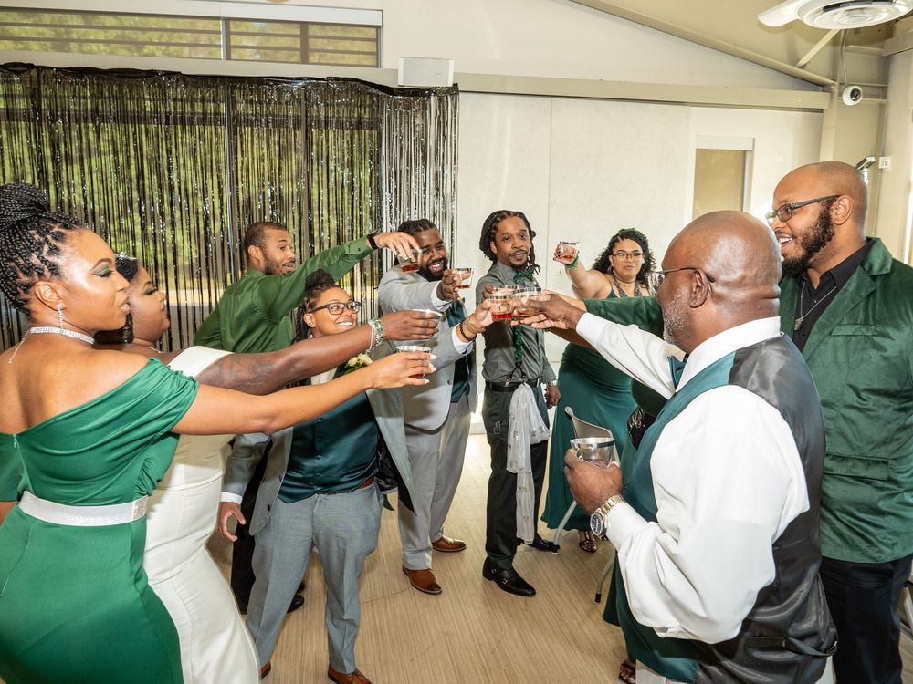 African American wedding reception toast